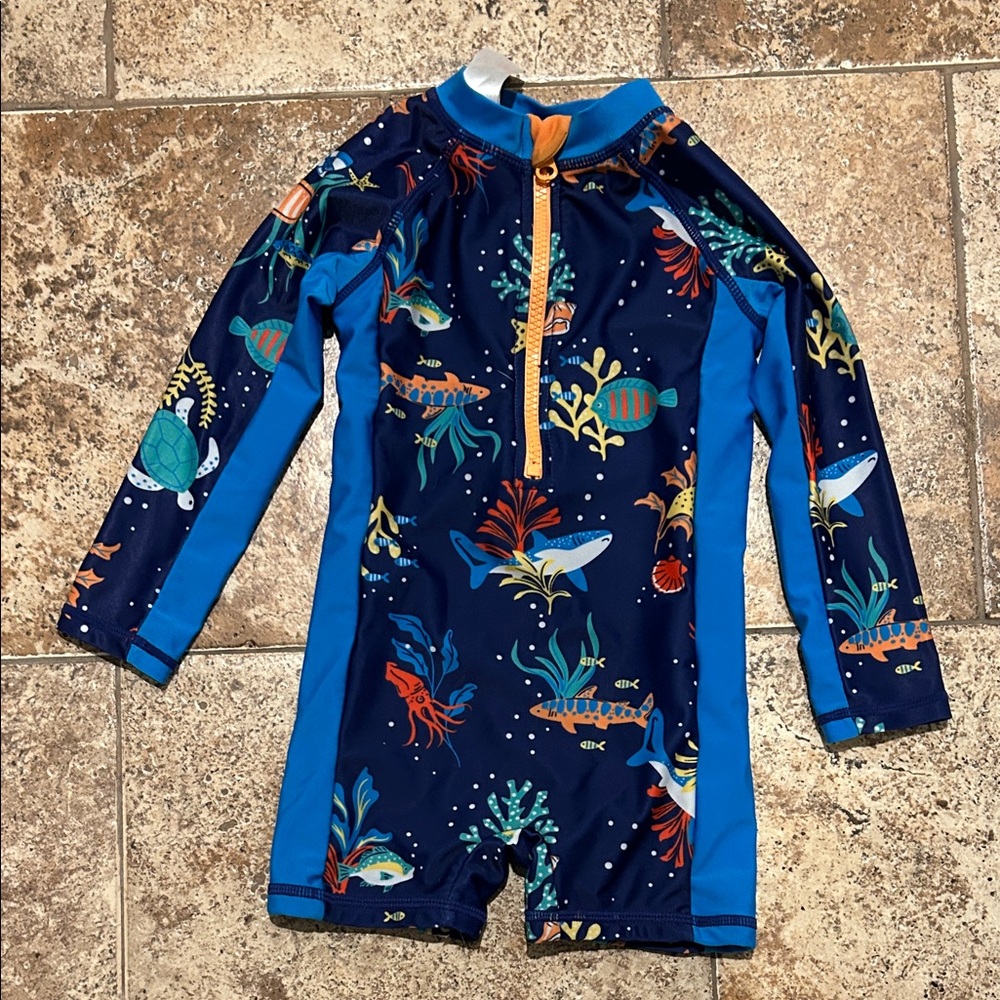Panama Jack brand one piece swimsuit  - sea life print size 12-24 months
